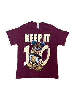 Y2K 2004 Mickey Mouse “Keep it 100” Graphic Tee